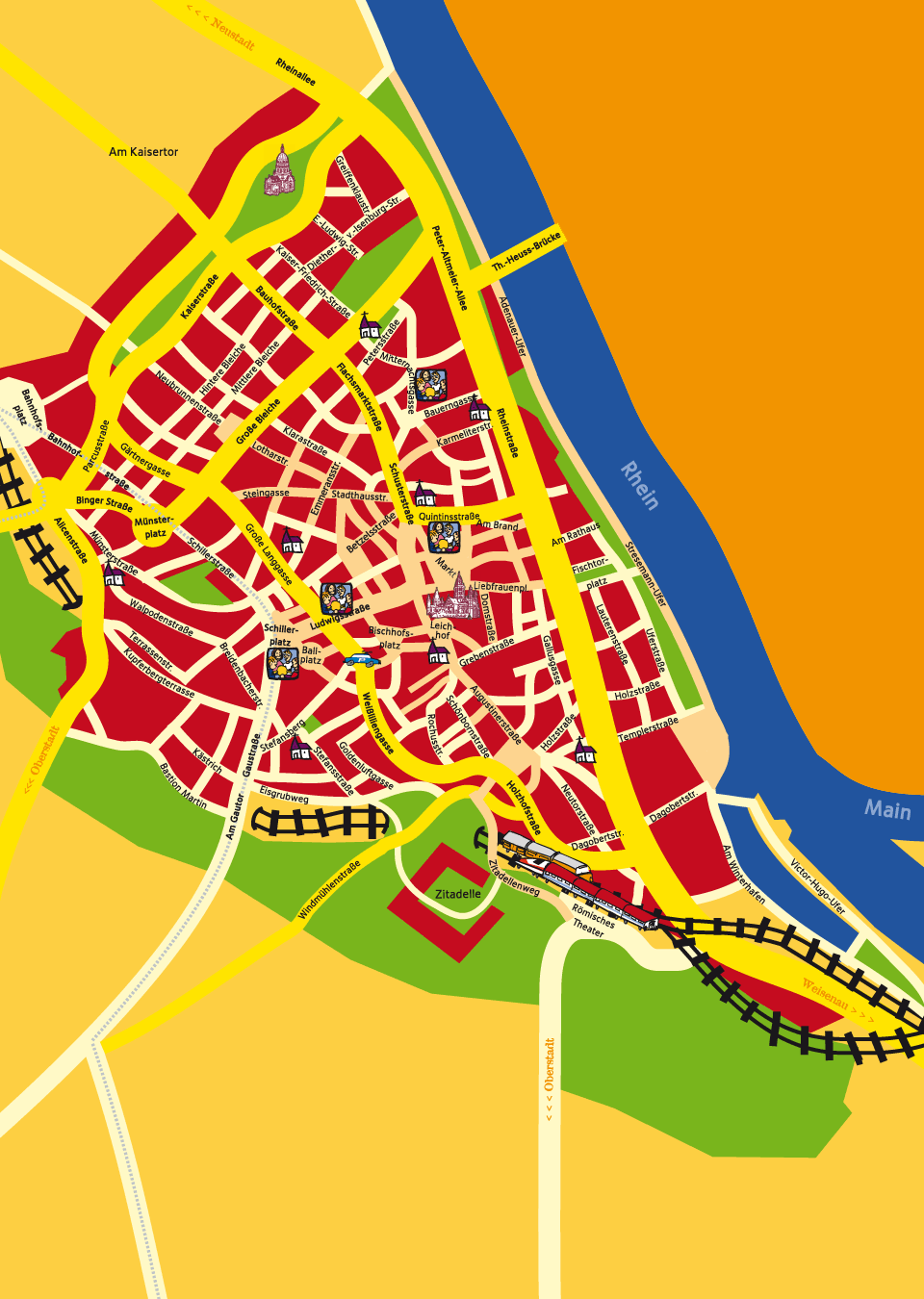 Stadtplan Mainz-Altstadt