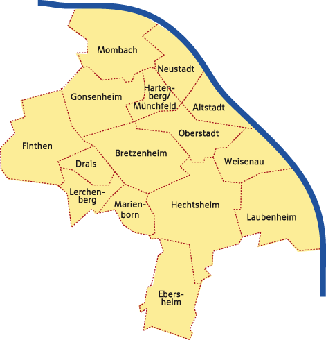 Stadtplan Mainz